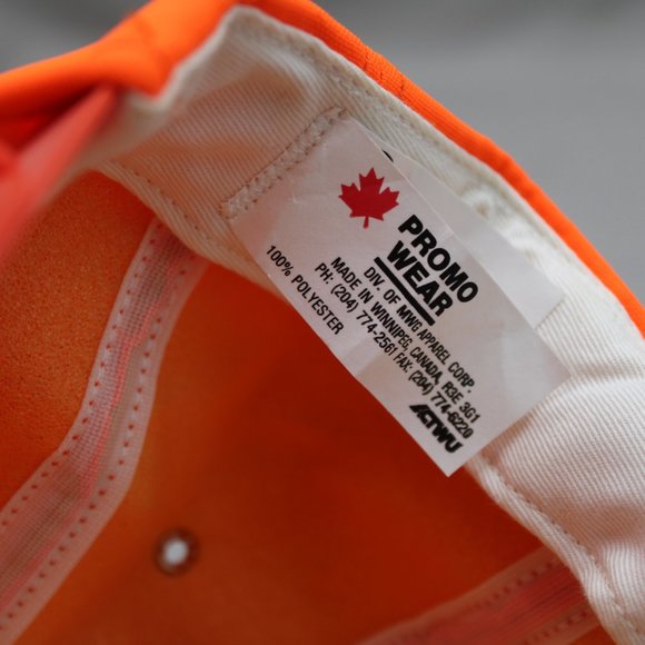 Vintage Hunting Hat - Ducks Unlimited Neon Orange - Adult Snapback - Picture 8 of 8